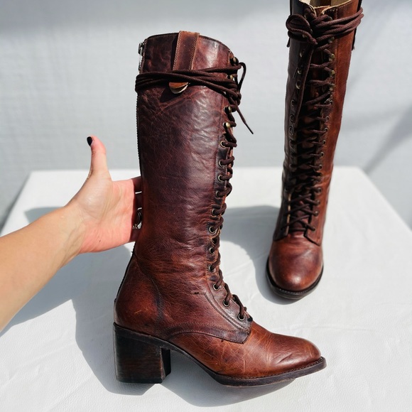 Freebird Granny Chocolate Boots 9 